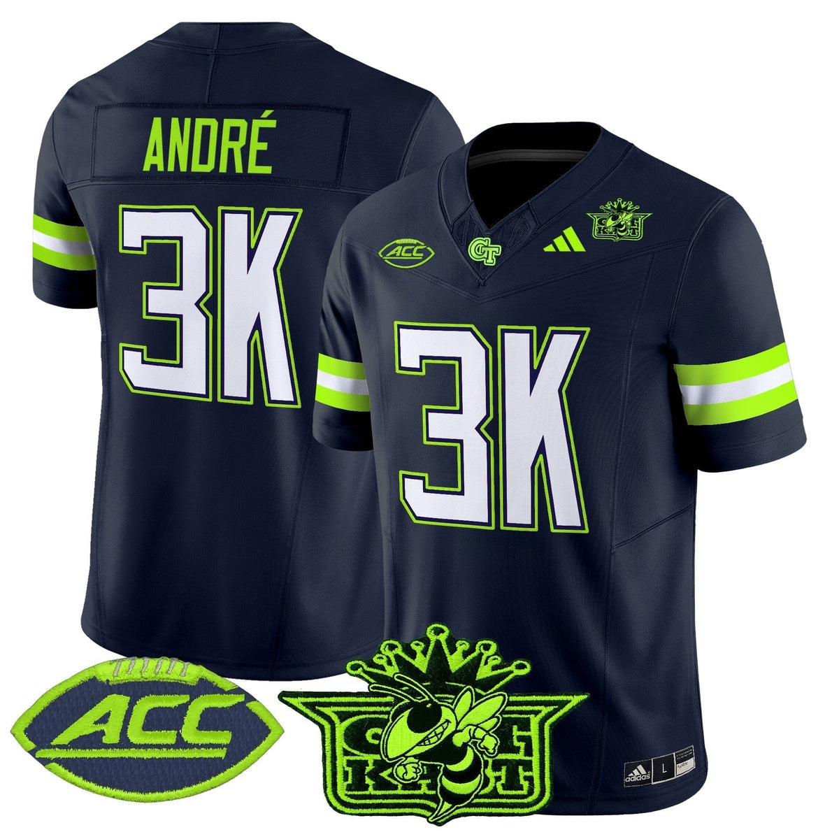 Men's Outkast x Georgia Tech Yellow Jackets 2025 Atliens Vapor Limited Jersey - All Stitched