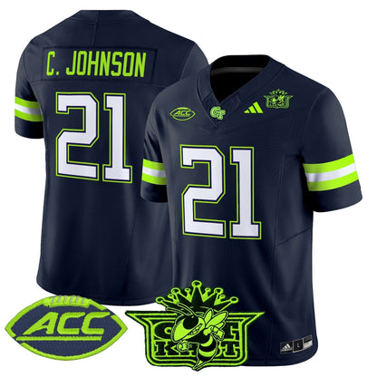 Men's Outkast x Georgia Tech Yellow Jackets 2025 Atliens Vapor Limited Jersey - All Stitched