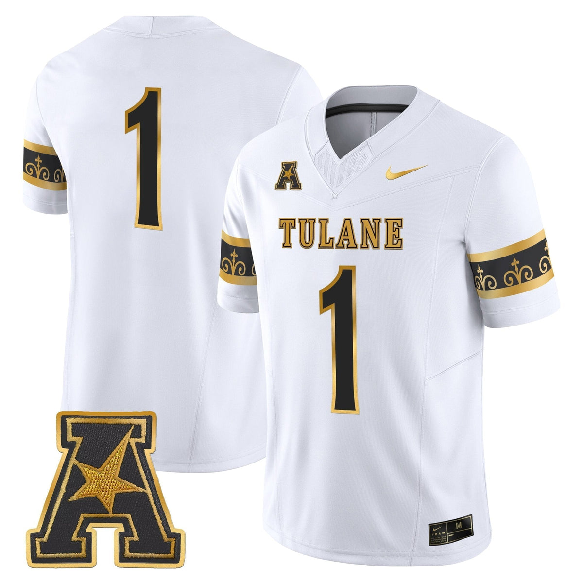 Men's Tulane Green Wave 2025 'City Edition' Gold Vapor Limited Jersey - All Stitched