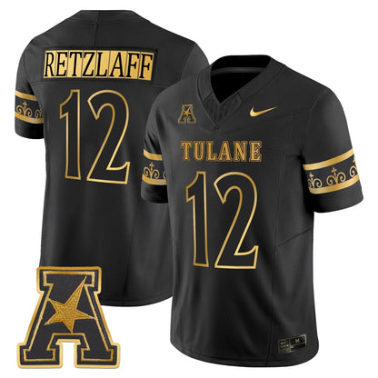 Men's Tulane Green Wave 2025 'City Edition' Gold Vapor Limited Jersey - All Stitched