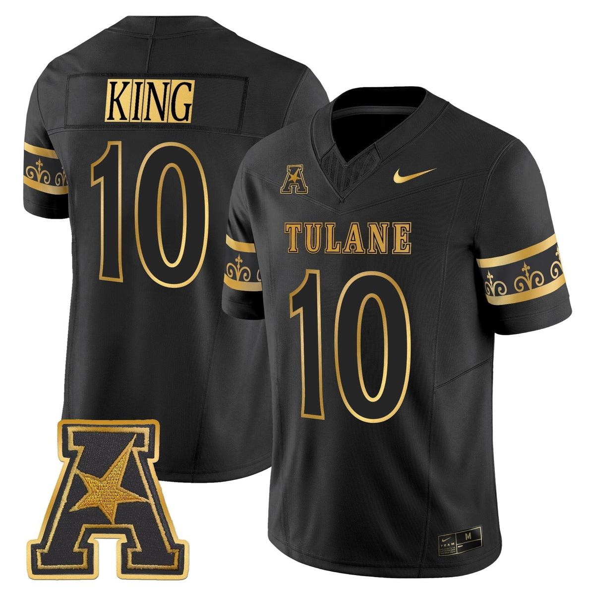 Men's Tulane Green Wave 2025 'City Edition' Gold Vapor Limited Jersey - All Stitched