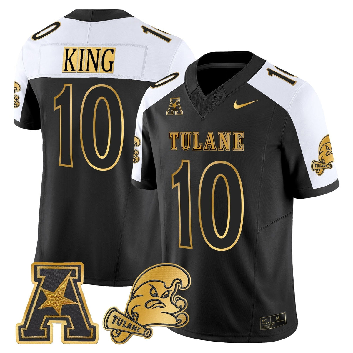 Men's Tulane Green Wave 2025 'City Edition' Gold Vapor Limited Jersey - All Stitched