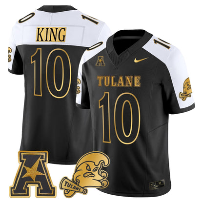 Men's Tulane Green Wave 2025 'City Edition' Gold Vapor Limited Jersey - All Stitched