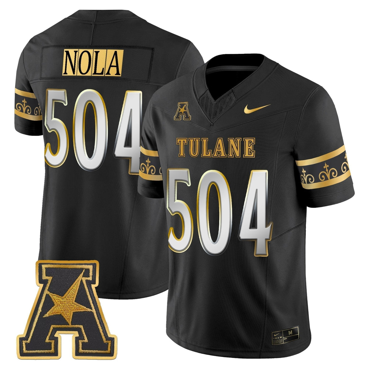 Men's Tulane Green Wave 2025 'City Edition' Gold Vapor Limited Jersey - All Stitched