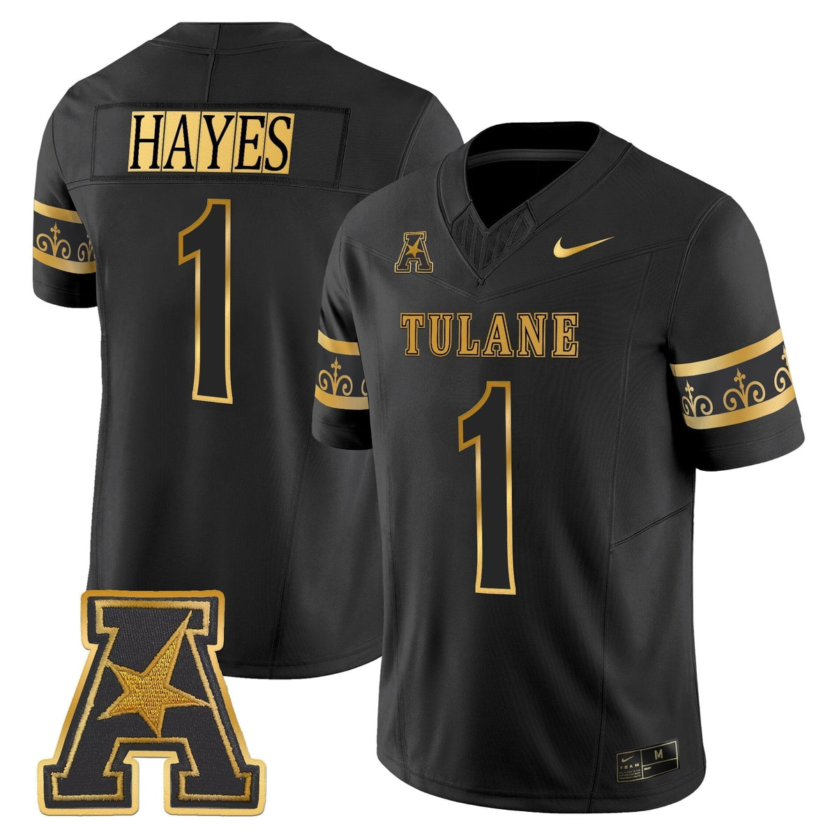 Men's Tulane Green Wave 2025 'City Edition' Gold Vapor Limited Jersey - All Stitched