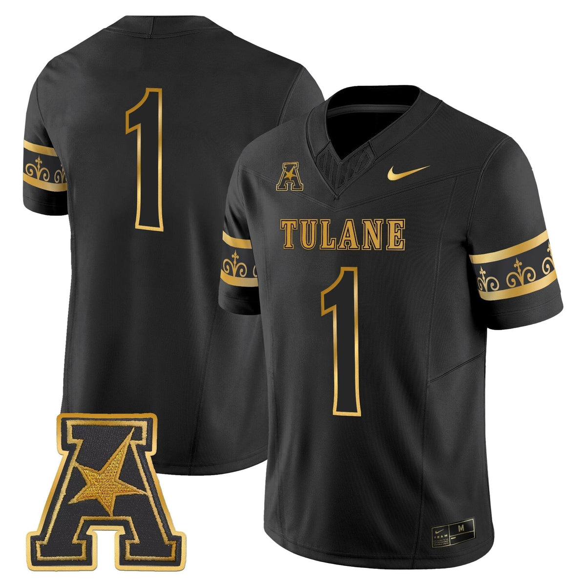 Men's Tulane Green Wave 2025 'City Edition' Gold Vapor Limited Jersey - All Stitched