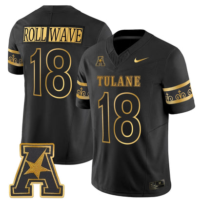 Men's Tulane Green Wave 2025 'City Edition' Gold Vapor Limited Jersey - All Stitched