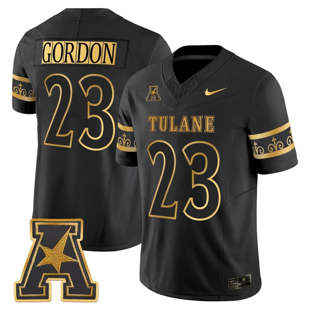 Men's Tulane Green Wave 2025 'City Edition' Gold Vapor Limited Jersey - All Stitched