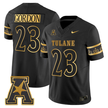 Men's Tulane Green Wave 2025 'City Edition' Gold Vapor Limited Jersey - All Stitched