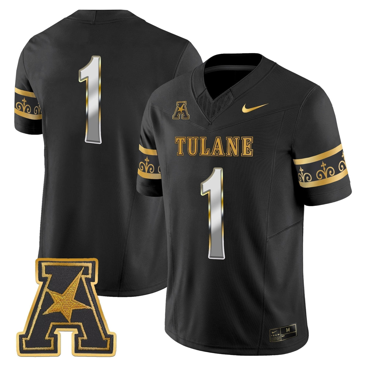 Men's Tulane Green Wave 2025 'City Edition' Gold Vapor Limited Jersey - All Stitched