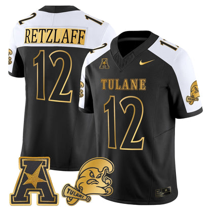 Men's Tulane Green Wave 2025 'City Edition' Gold Vapor Limited Jersey - All Stitched