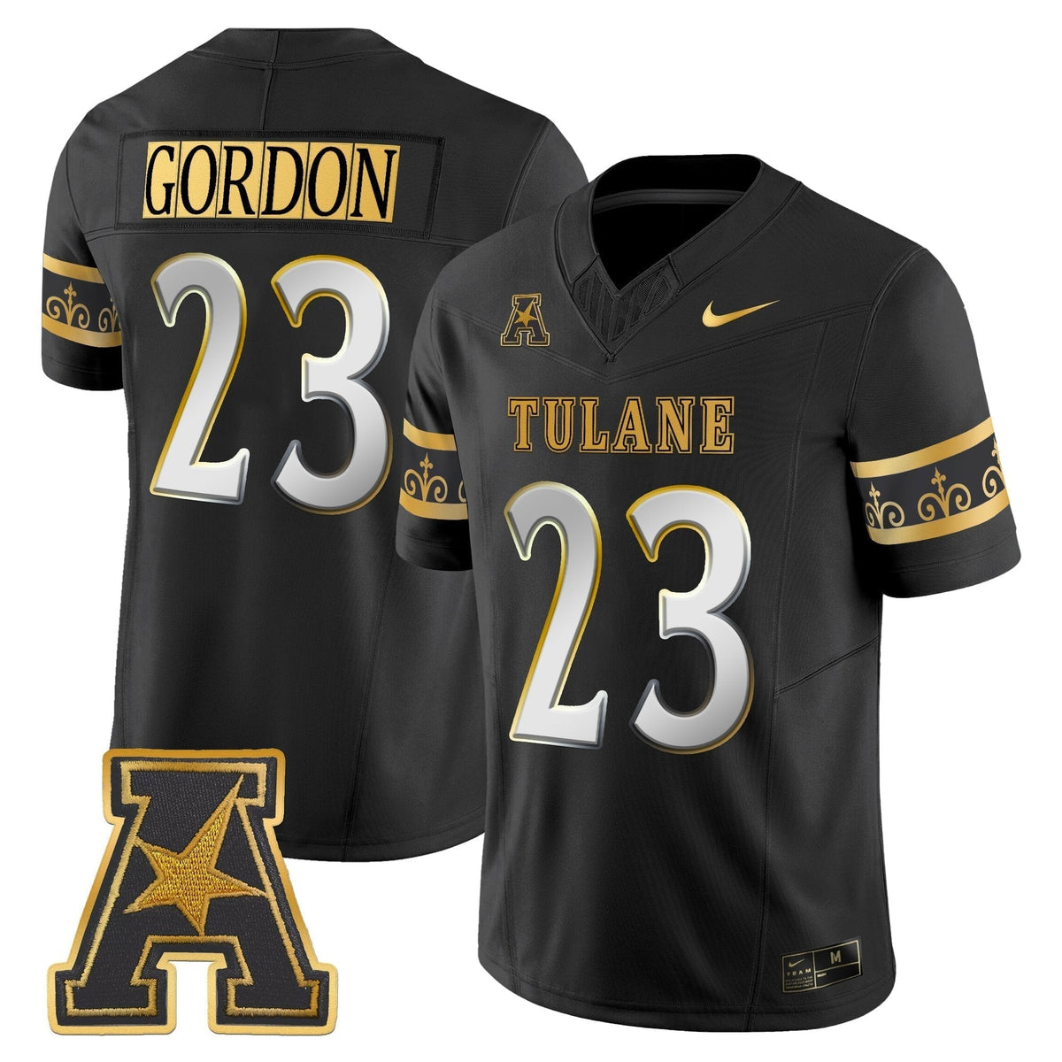 Men's Tulane Green Wave 2025 'City Edition' Gold Vapor Limited Jersey - All Stitched