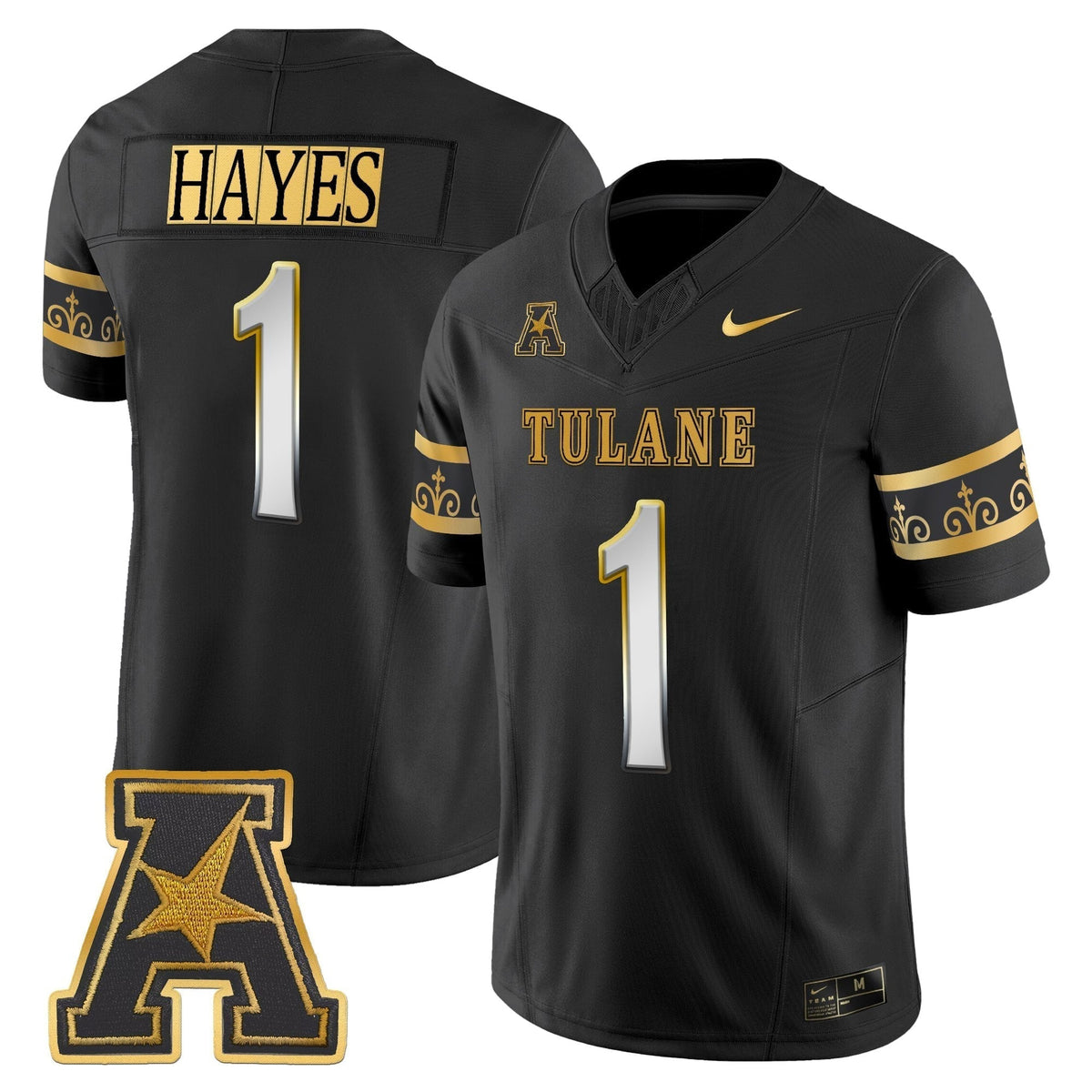 Men's Tulane Green Wave 2025 'City Edition' Gold Vapor Limited Jersey - All Stitched