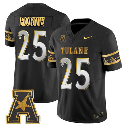 Men's Tulane Green Wave 2025 'City Edition' Gold Vapor Limited Jersey - All Stitched