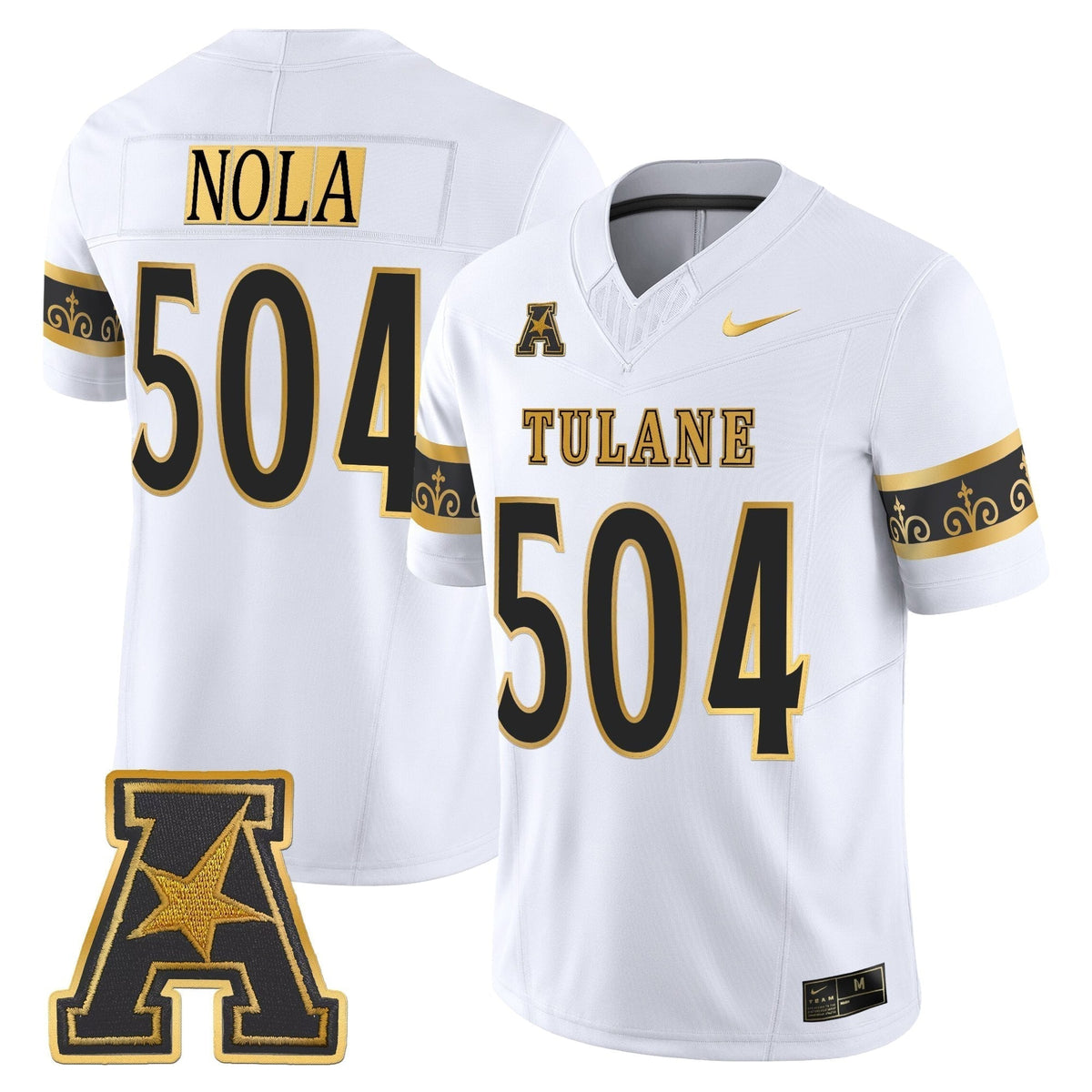Men's Tulane Green Wave 2025 'City Edition' Gold Vapor Limited Jersey - All Stitched