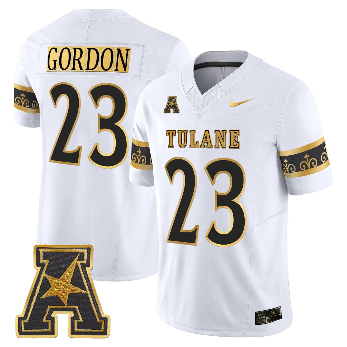 Men's Tulane Green Wave 2025 'City Edition' Gold Vapor Limited Jersey - All Stitched