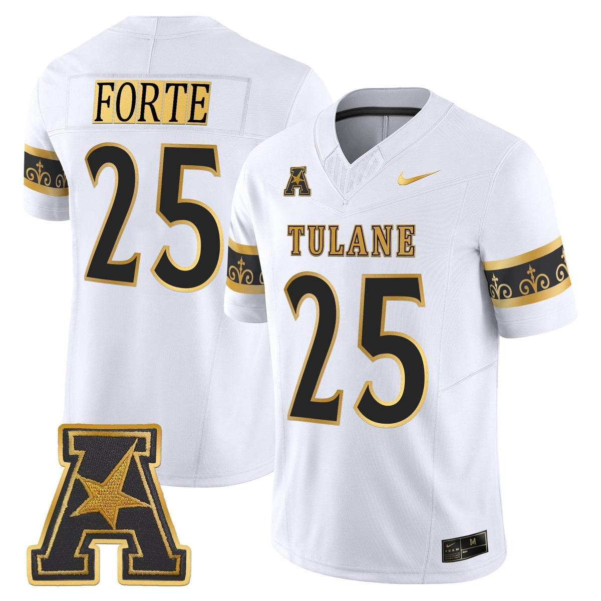 Men's Tulane Green Wave 2025 'City Edition' Gold Vapor Limited Jersey - All Stitched