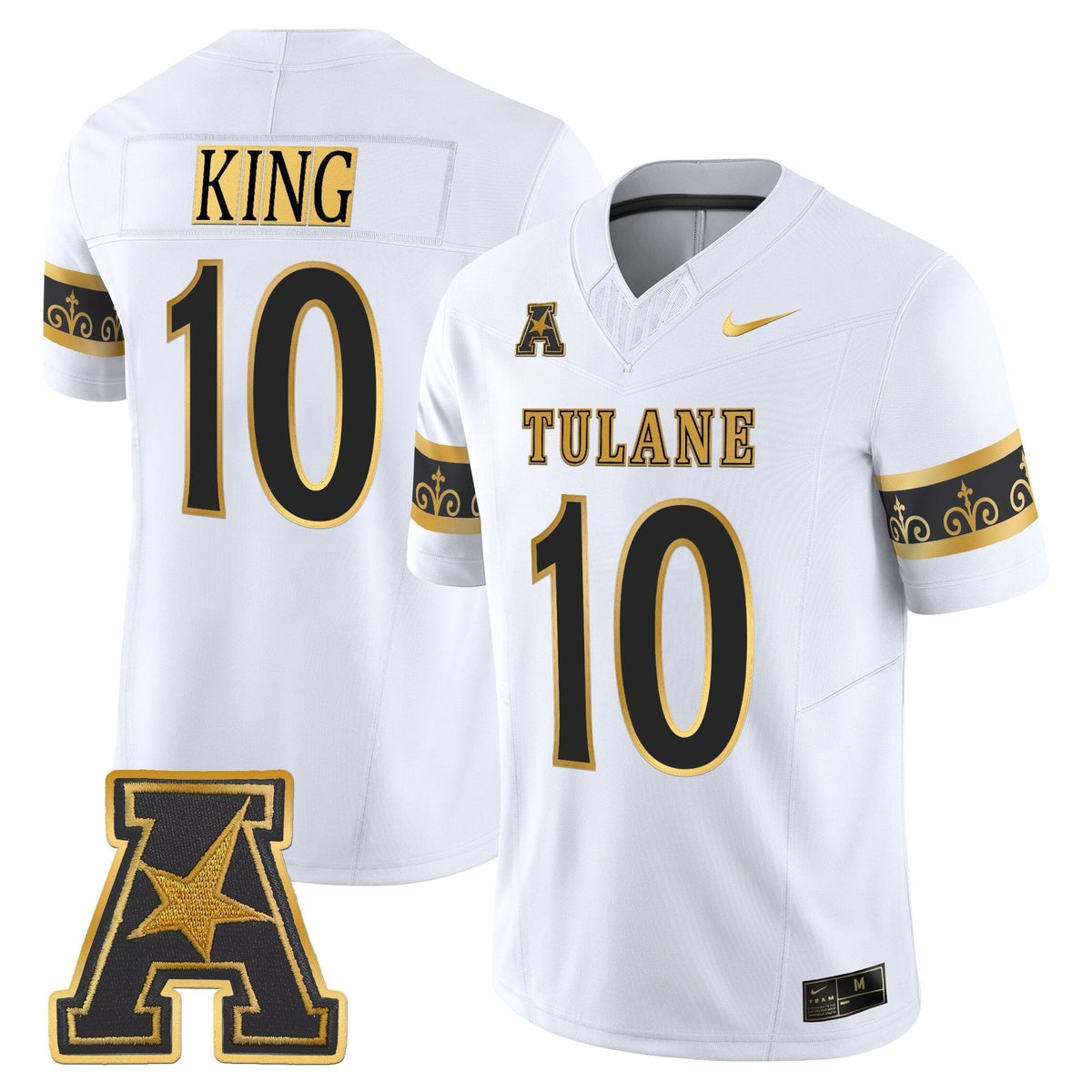 Men's Tulane Green Wave 2025 'City Edition' Gold Vapor Limited Jersey - All Stitched