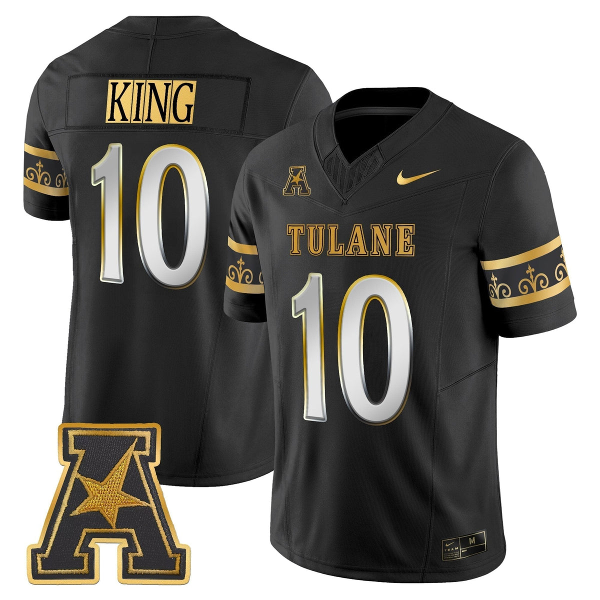 Men's Tulane Green Wave 2025 'City Edition' Gold Vapor Limited Jersey - All Stitched