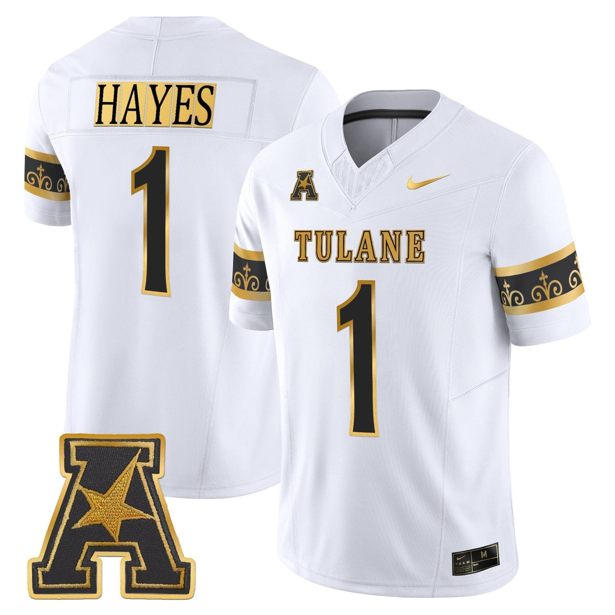 Men's Tulane Green Wave 2025 'City Edition' Gold Vapor Limited Jersey - All Stitched