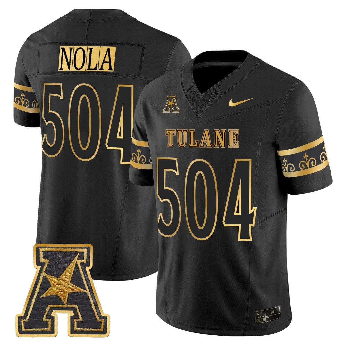Men's Tulane Green Wave 2025 'City Edition' Gold Vapor Limited Jersey - All Stitched