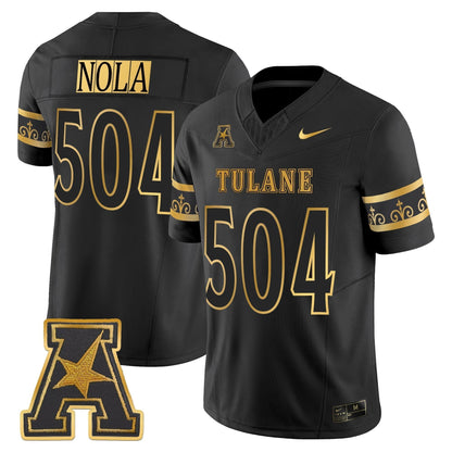 Men's Tulane Green Wave 2025 'City Edition' Gold Vapor Limited Jersey - All Stitched