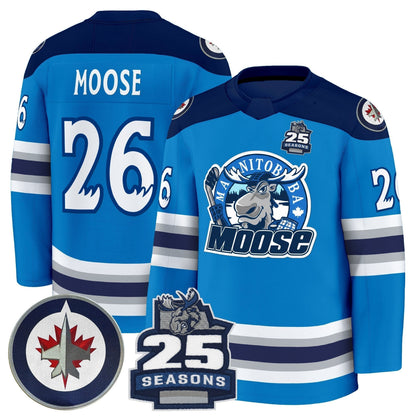 Manitoba Moose 2025 Premium Jersey - All Stitched