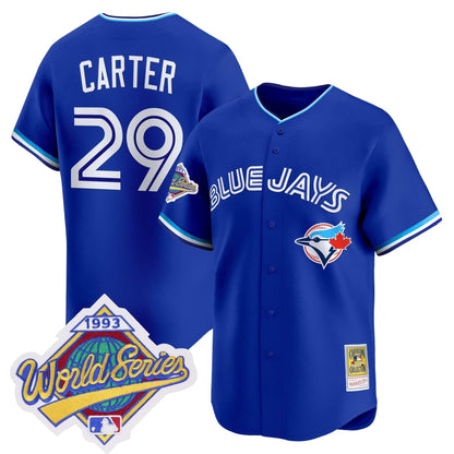 Men's Toronto Blue Jays 1993 World Series Vapor Premier Jersey - Throwback Edition - All Stitched