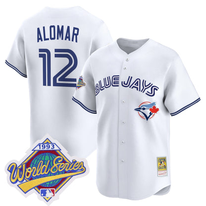 Men's Toronto Blue Jays 1993 World Series Vapor Premier Jersey - Throwback Edition - All Stitched