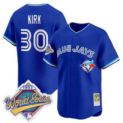 Men's Toronto Blue Jays 1993 World Series Vapor Premier Jersey - Throwback Edition - All Stitched