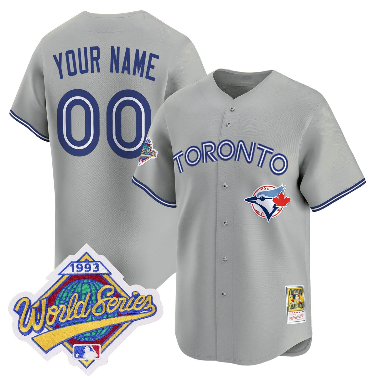 Toronto Blue Jays 1993 World Series Vapor Premier Custom Jersey - Throwback Edition - All Stitched