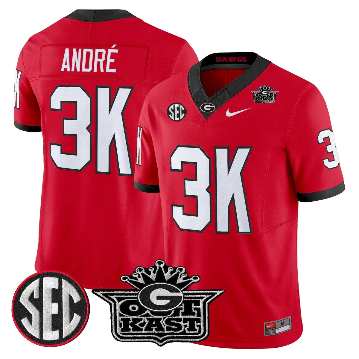 Men's Outkast x Georgia Bulldogs Vapor Limited Jersey - All stitched