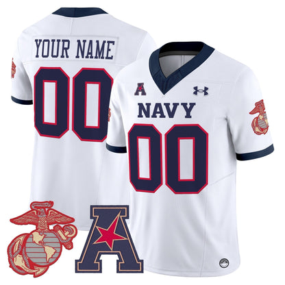 Navy Midshipmen Vapor USMC Premier Custom Jersey - All Stitched
