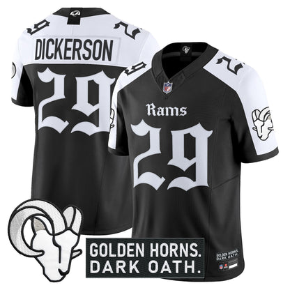 Men's Los Angeles Rams 'Gothic Horns Reforged Edition' Vapor Limited Jersey - All Stitched