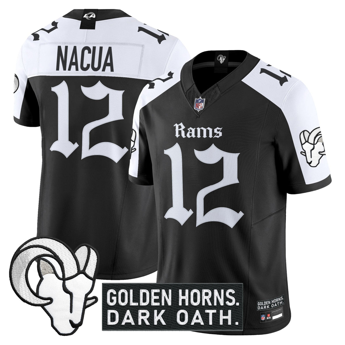 Men's Los Angeles Rams 'Gothic Horns Reforged Edition' Vapor Limited Jersey - All Stitched