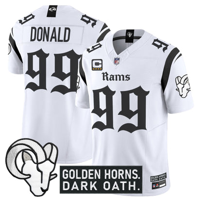 Men's Los Angeles Rams 'Gothic Horns Reforged Edition' Vapor Limited Jersey - All Stitched