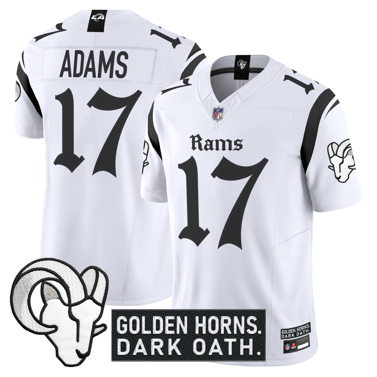 Men's Los Angeles Rams 'Gothic Horns Reforged Edition' Vapor Limited Jersey - All Stitched