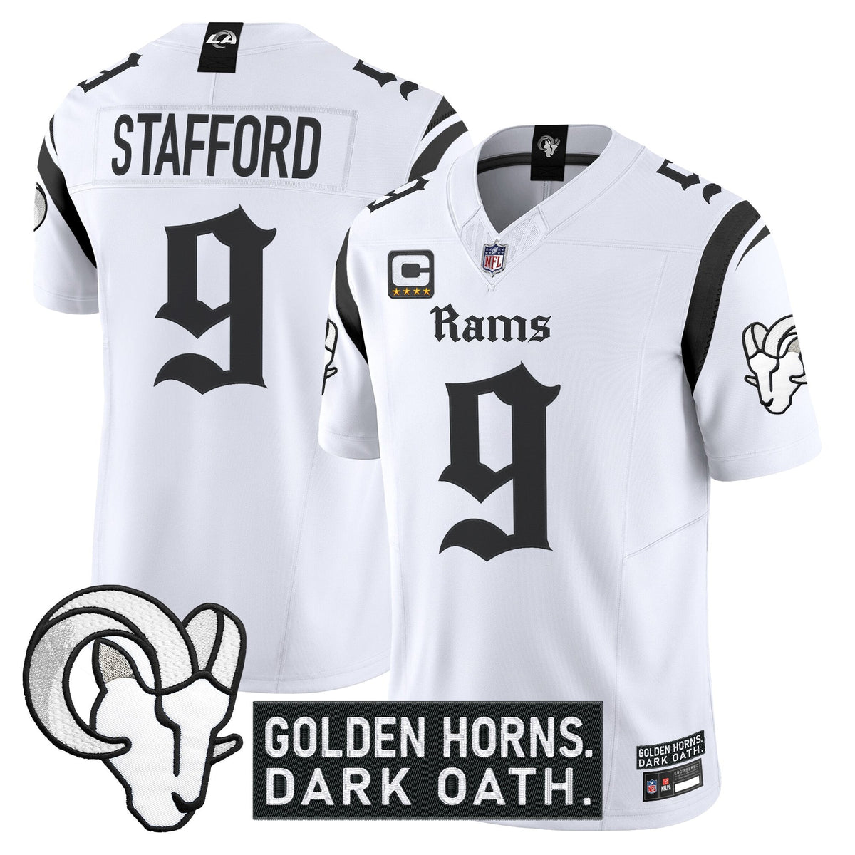 Men's Los Angeles Rams 'Gothic Horns Reforged Edition' Vapor Limited Jersey - All Stitched