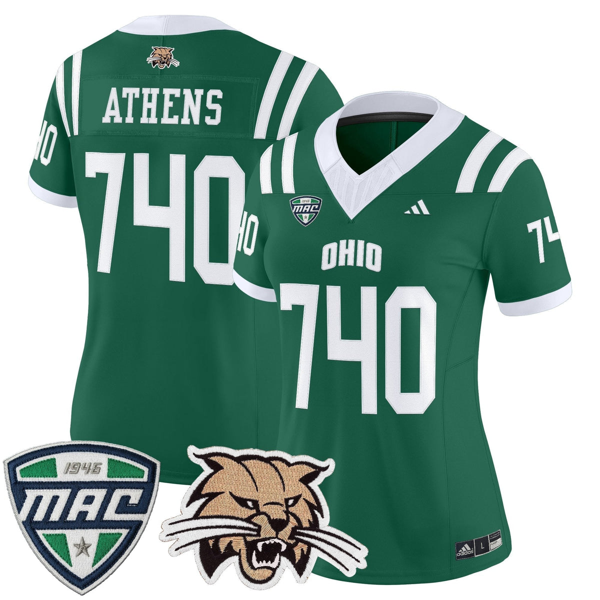 Women's Ohio Bobcats 2025 Vapor Limited Jersey - All Stitched