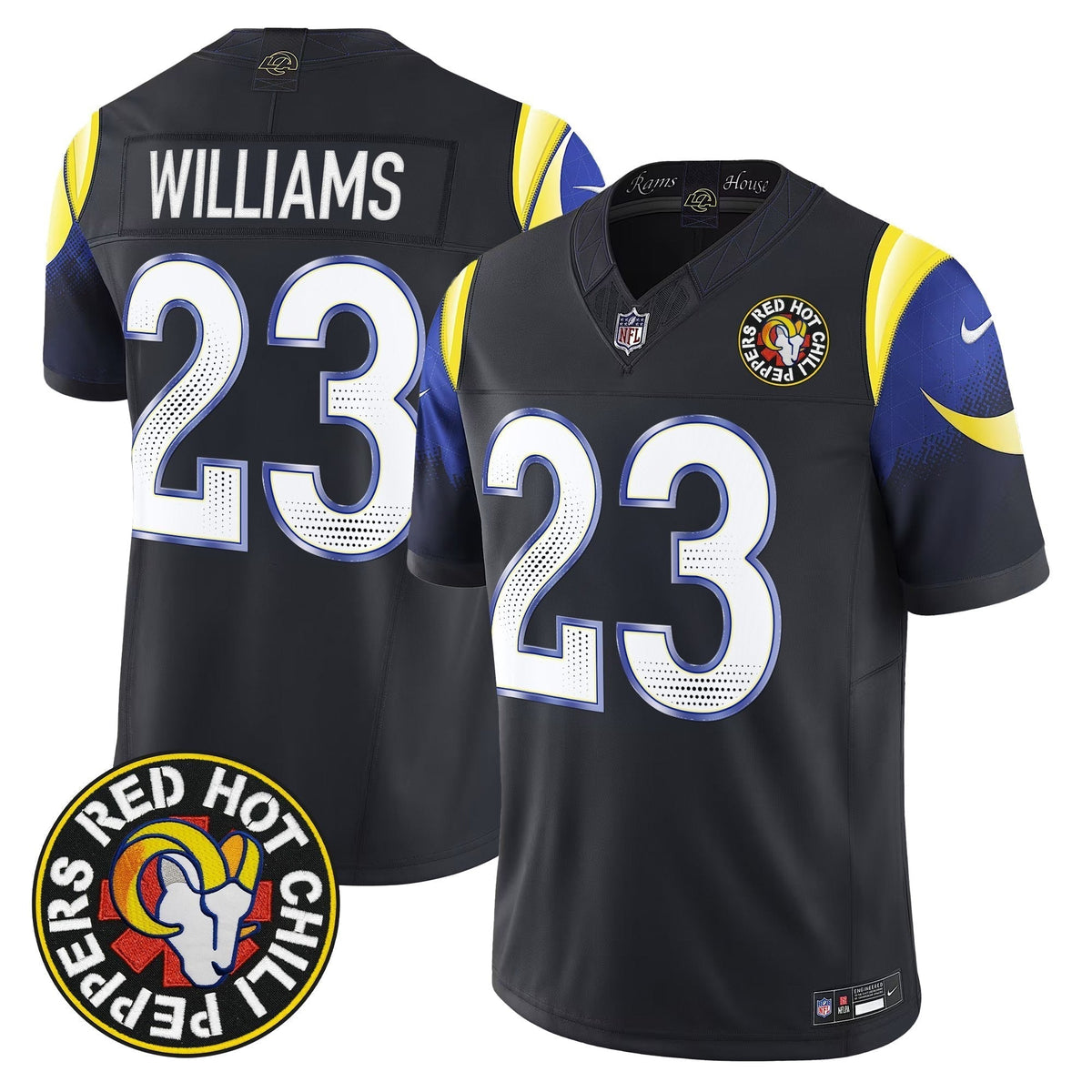 Red Hot Chili Peppers x Los Angeles Rams Vapor Limited Jersey - All Stitched
