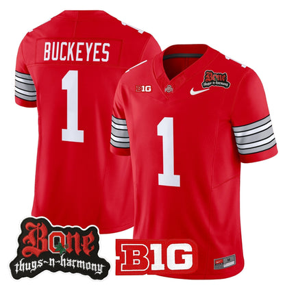 Men's Ohio State Buckeyes x Bone Thugs-N-Harmony Vapor Limited Jersey - Heritage Stripe Edition - All Stitched