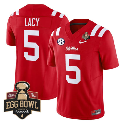Men's Ole Miss Rebels 2025 Egg Bowl Vapor Limited Jersey - All Stitched