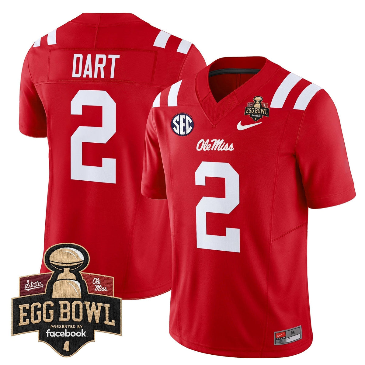 Men's Ole Miss Rebels 2025 Egg Bowl Vapor Limited Jersey - All Stitched