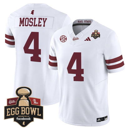 Men's Mississippi State Bulldogs 2025 Egg Bowl Vapor Limited Jersey - All Stitched