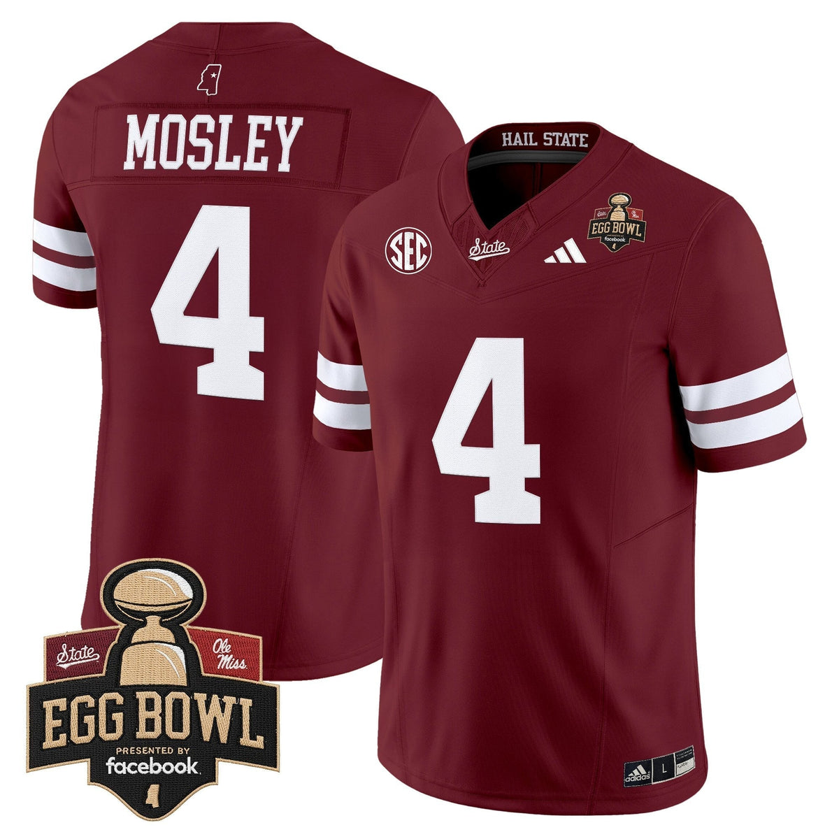 Men's Mississippi State Bulldogs 2025 Egg Bowl Vapor Limited Jersey - All Stitched