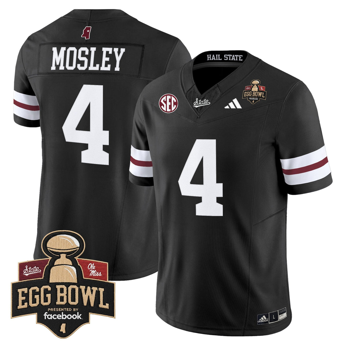 Men's Mississippi State Bulldogs 2025 Egg Bowl Vapor Limited Jersey - All Stitched