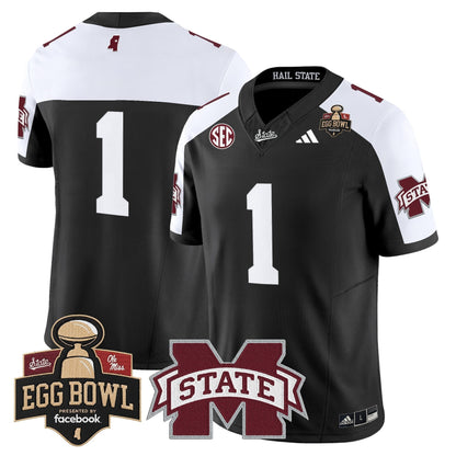 Men's Mississippi State Bulldogs 2025 Egg Bowl Vapor Limited Jersey - All Stitched