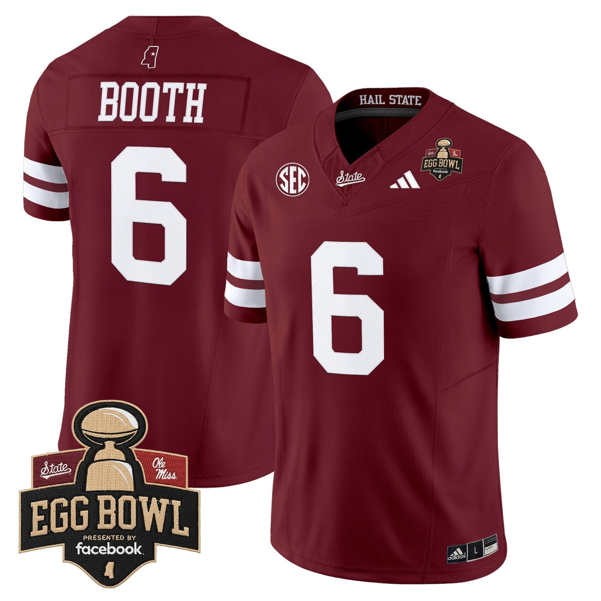 Men's Mississippi State Bulldogs 2025 Egg Bowl Vapor Limited Jersey - All Stitched
