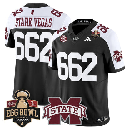 Men's Mississippi State Bulldogs 2025 Egg Bowl Vapor Limited Jersey - All Stitched