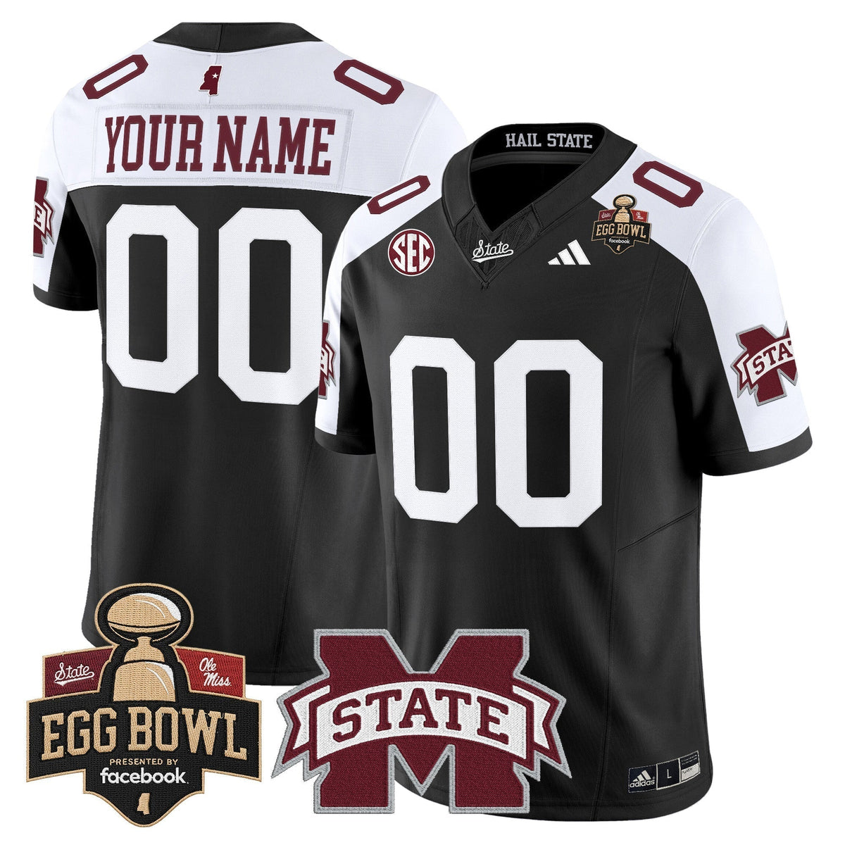 Mississippi State Bulldogs 2025 Egg Bowl Vapor Limited Custom Jersey - All Stitched